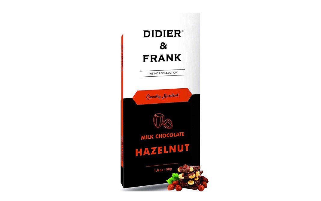 Didier & Frank Crunchy Hazelnut Milk Chocolate    Box  50 grams